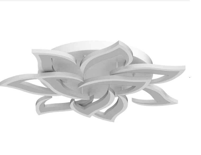 LuxiLamps - 10 Star Ceiling Lamp - White - With Remote Control - Dimmable - Living Room Lamp - Modern Lamp - Ceiling Lamp