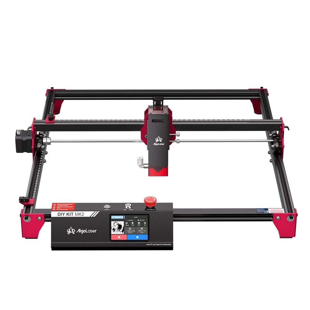 Laser Graveermachine 10W - 3.5 Inch Touchscreen - Laser Cutter - Laserprinter All In One - Graveren - Display - Zwart - Hout Acryl Laser Snijmachine - Bedienbaar Met APP