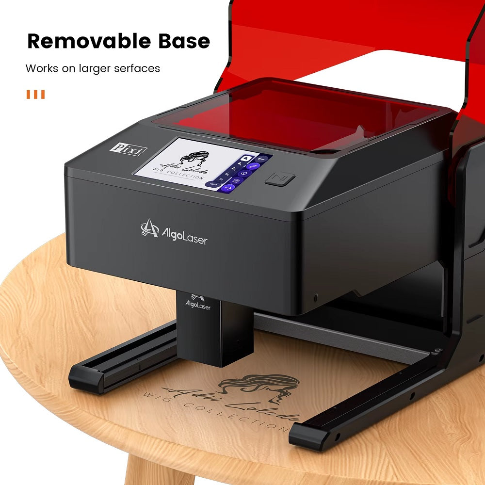 Laser Graveermachine Pixi 3W - 3.5 Inch Touchscreen - Laser Cutter - Laserprinter All In One - Graveren - Display - Zwart/Rood - Laser Snijmachine - Bedienbaar Met APP