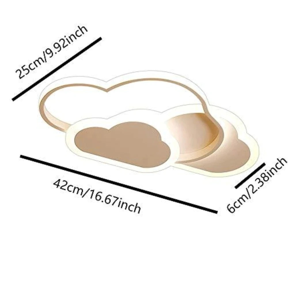 LuxiLamps - Clouds Hearts Ceiling Lamp - 3 Colors - White - Living Room Lamp - Modern Lamp - Ceiling Light