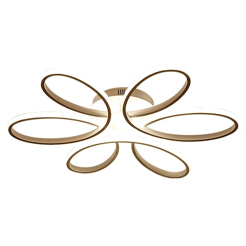 LuxiLamps - Curls Ceiling Lamp - Warm White - 59 cm - Living Room Lamp - White - Bedroom Lamp - Modern Lamp - Ceiling Lamp