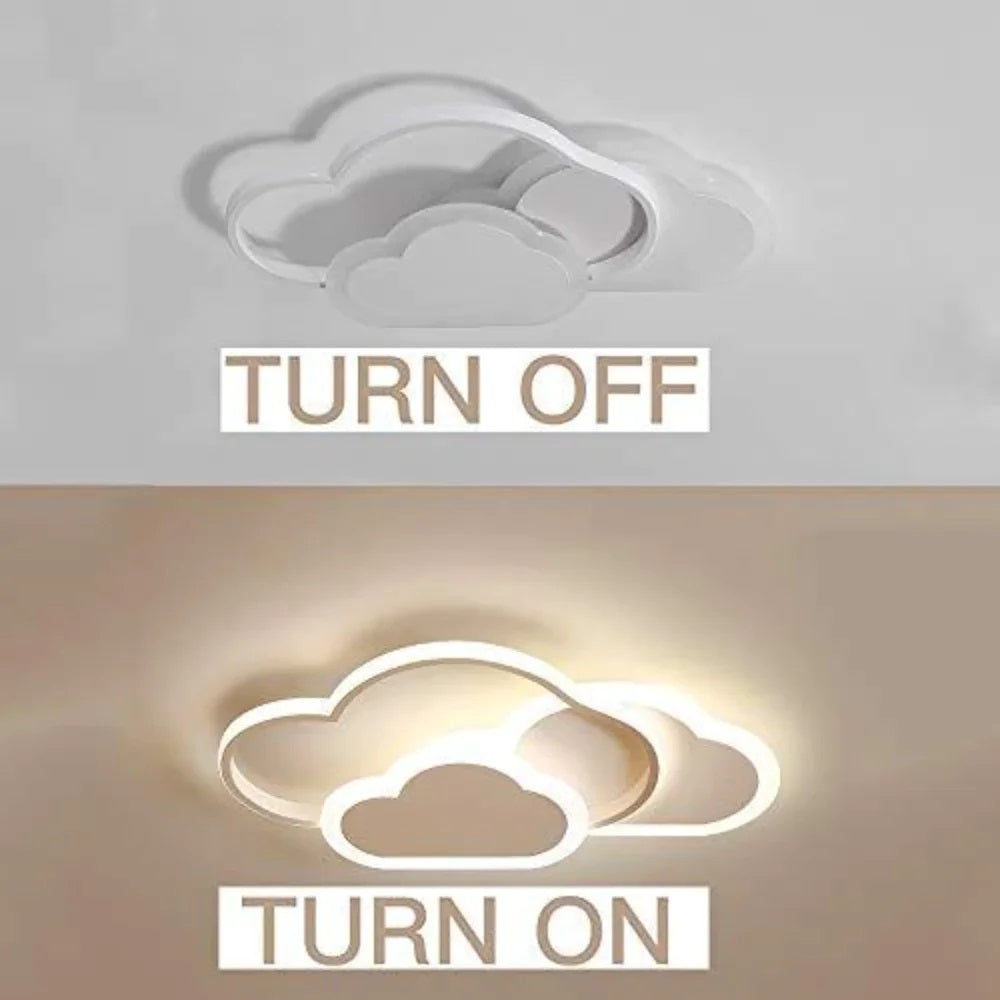 LuxiLamps - Clouds Hearts Ceiling Lamp - 3 Colors - White - Living Room Lamp - Modern Lamp - Ceiling Light
