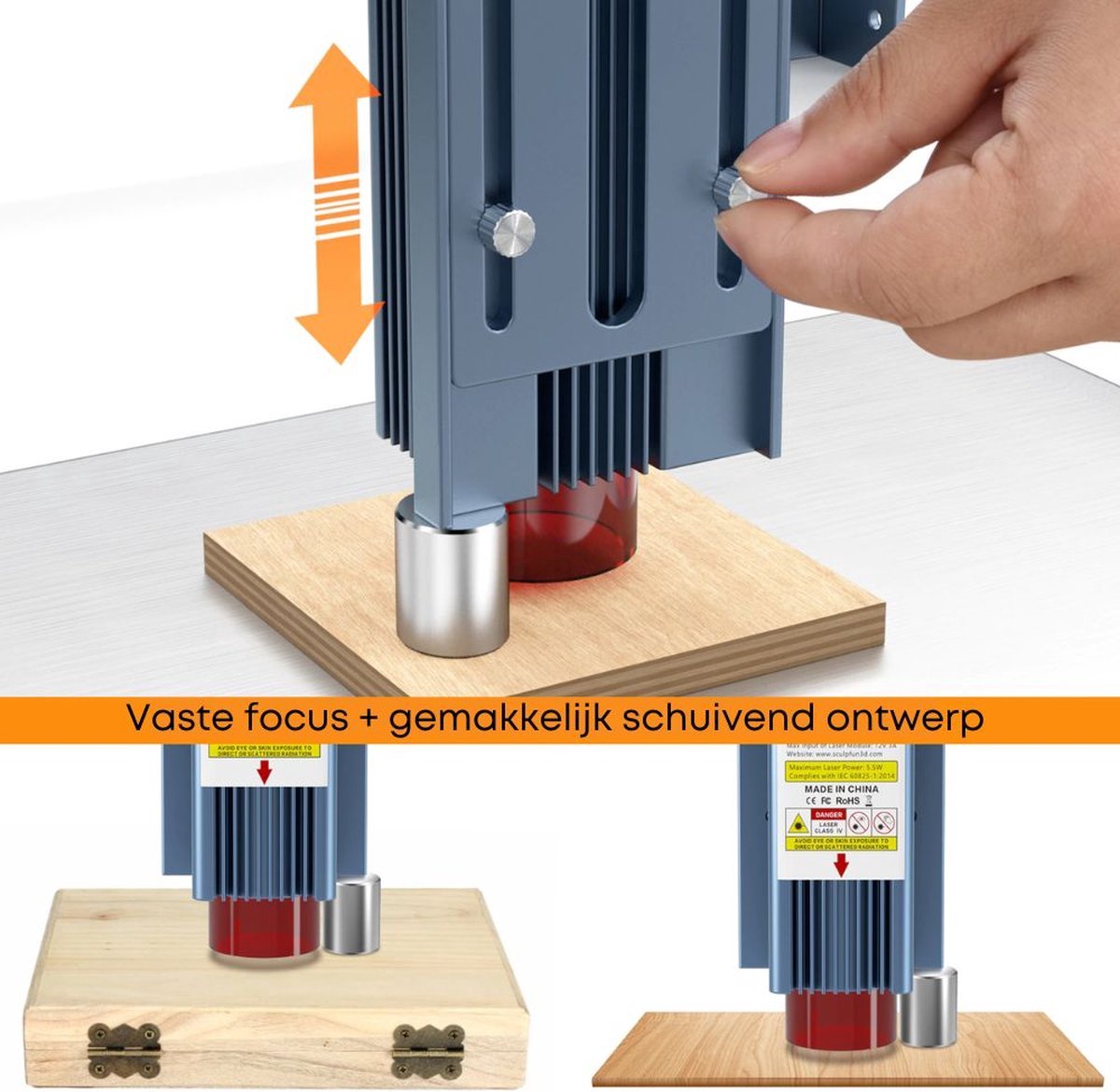 Laser Graveermachine - Sculpfun S9 Graveermachine - Graveermachine - Laser cutter - Hout Acryl Laser Snijmachine - Ultra Dunne Laser