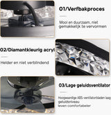 Modern Ceiling Fan With LED-Light - Black - Dimmable - 6 Speeds - Remote Control And App - For Kitchen And Bedroom
