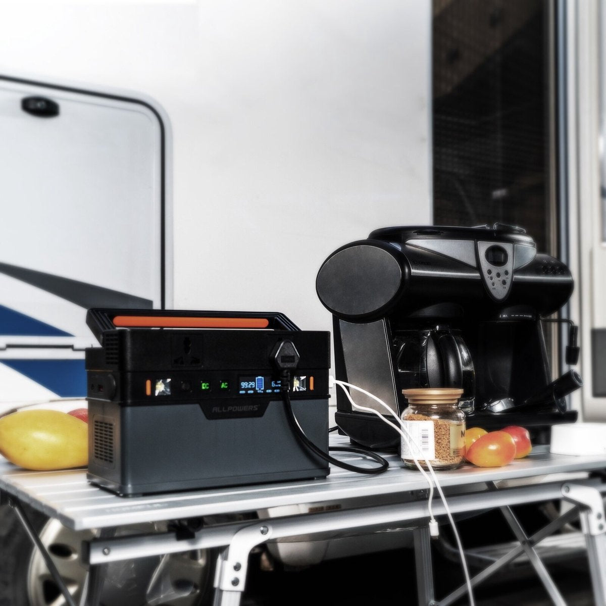 Allpowers® - Zonnepaneel Set - 606Wh - Opvouwbare 120W Zonnepaneel - Solar Power Station - Zonne-Energie Generator - Zonnepaneel Camper Generator - 164000mAh - 110V/220V Zuivere Sinus Ac Outlet Met 18V Zonnepaneel