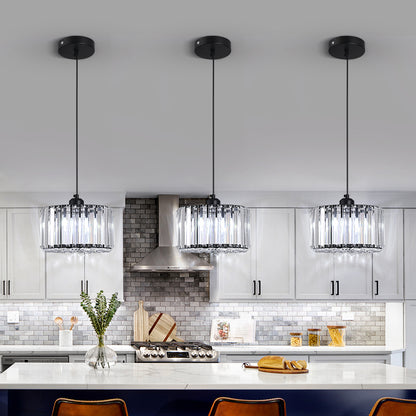 Luxueuze Kristallen Hanglamp - Kroonluchter Hanglamp - Moderne Hanglamp - Zwart - Kroonluchter - E27