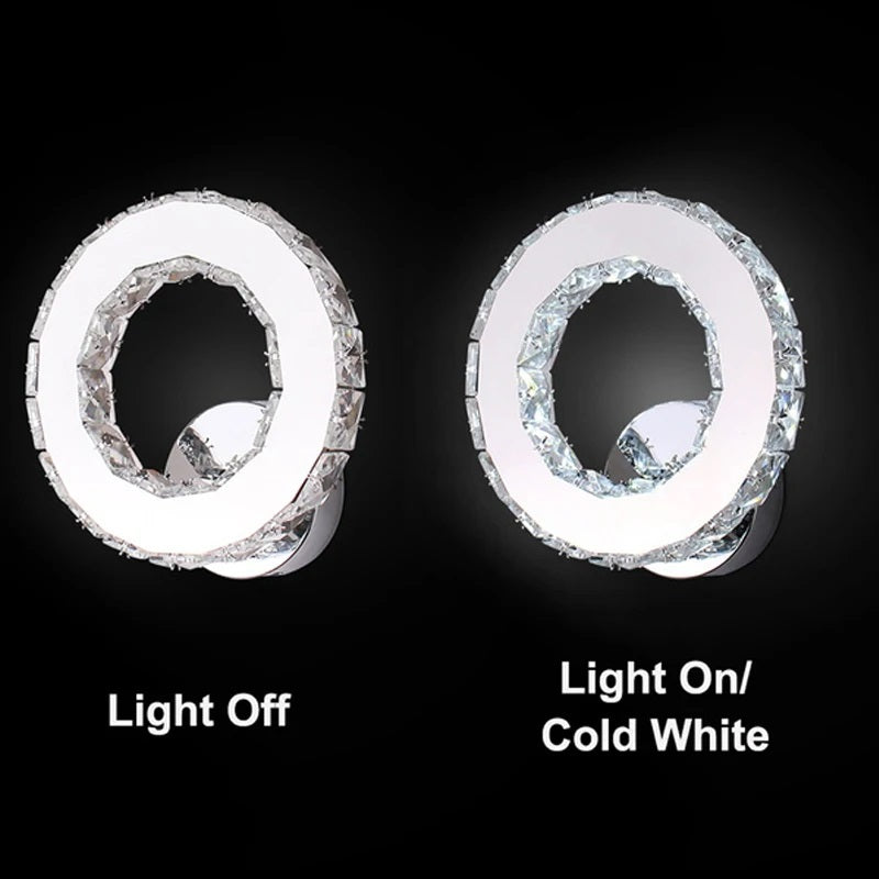 Crystal LED Wall Lamp - Modern Wall Lighting - 22 cm - Crystal Wall Lamp - Wall Decoration
