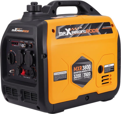 Superstille Inverter Stroomgenerator 3500 W - Benzine, 4-Takt - Met USB en 230V Stopcontacten - Noodstroomaggregaat voor Camping, Reizen en Oorlogsnood
