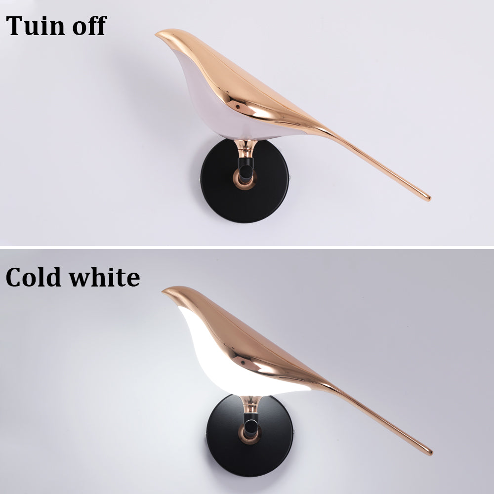 LuxiLamps - Wall Lamp Bird - Wall Lamp - Modern Wall Lamp - 24 cm - Rotatable - Mood Lighting - Decor Wall Lighting