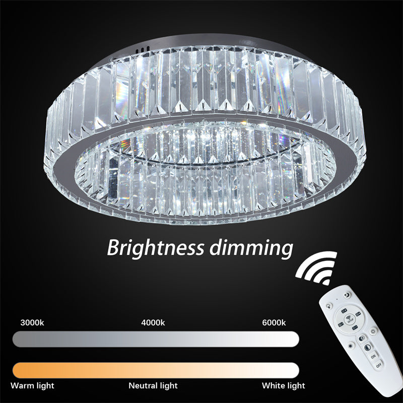 Ring Kristallen Plafondlamp - Crystal Led Lamp - Woonkamerlamp - Moderne lamp - LED Plafondlamp - Plafonniere
