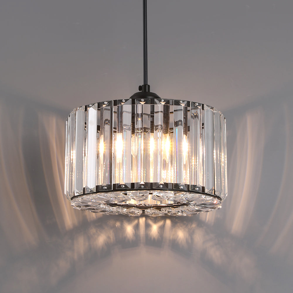 Luxueuze Kristallen Hanglamp - Kroonluchter Hanglamp - Moderne Hanglamp - Zwart - Kroonluchter - E27