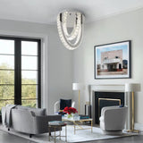
2-Ring Crystal Ceiling Light - Luxury LED Ceiling Lamp - Chrome - Home Decor - 3 Colors - Crystal Chandelier - Modern Ceiling Lamp - 30 cm
