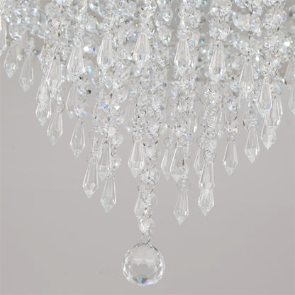 LuxiLamps - Kristallen Plafondlamp - Crystal Led Lamp - 50 cm - Met Afstandsbediening Dimbaar - Woonkamerlamp - Moderne lamp - LED Plafondlamp - Plafonniere