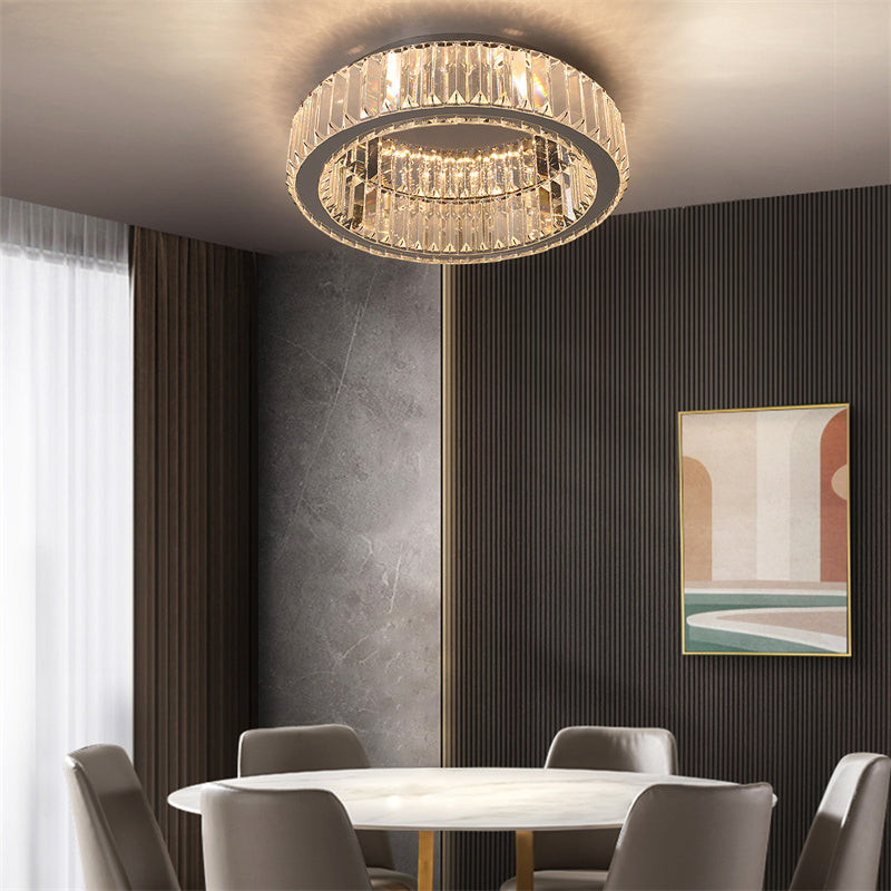 Ring Kristallen Plafondlamp - Crystal Led Lamp - Woonkamerlamp - Moderne lamp - LED Plafondlamp - Plafonniere