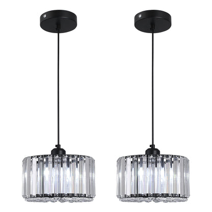 Luxueuze Kristallen Hanglamp - Kroonluchter Hanglamp - Moderne Hanglamp - Zwart - Kroonluchter - E27