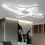 
Oval Ring Ceiling Light - White - With Remote Control - For Living And Dining Room - Ceiling Fixture