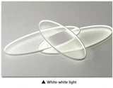 
Oval Ring Ceiling Light - White - With Remote Control - For Living And Dining Room - Ceiling Fixture