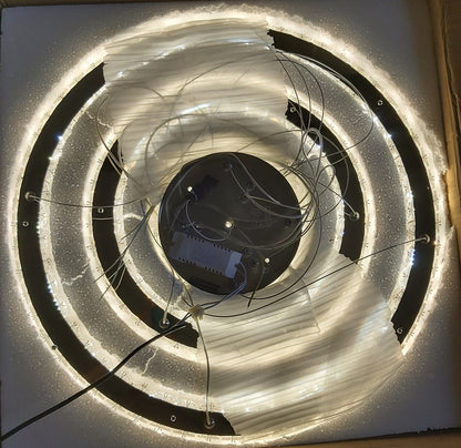 Kristallen Kroonluchter XL - Crystal Led Hanglamp - 3 Ring Hanglamp - Woonkamerlamp - Met Afstandsbediening - Moderne lamp - Hanglamp