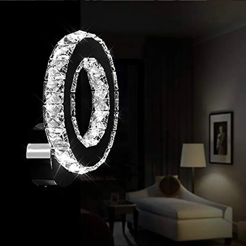 Crystal LED Wall Lamp - Modern Wall Lighting - 22 cm - Crystal Wall Lamp - Wall Decoration
