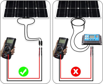 Compleet 100W zonnepaneel pakket - Plug and Play voor Camper - Boot - Caravan - Schuur - Aan te sluiten op accu