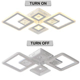 
4-Head Ceiling Light - With Remote Control - Smart Lamp - Dimmable via App - Living Room Lamp - Modern Lamp - Ceiling Light