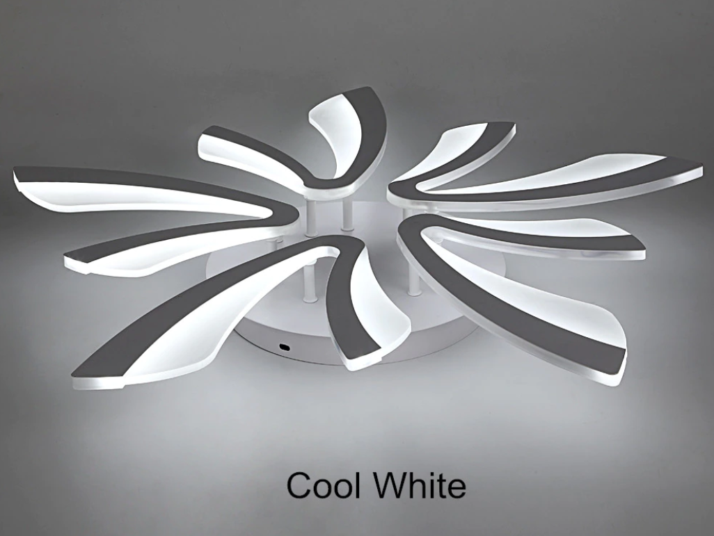 5 Vleugel Plafondlamp - Met Afstandsbediening - Wit - Dimbaar - Woonkamerlamp - Moderne lamp - Plafonniere