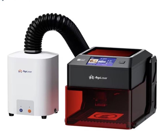 Laser Graveermachine 5W - Met Luchtreiniger - Laser Cutter - 3.5 Inch Touchscreen - Werkgebied 100x100mm - Graveren - Display - Laser Snijmachine - Bedienbaar Met APP