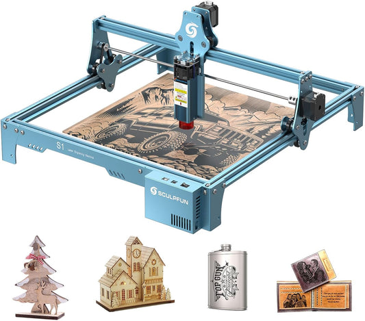 Laser Graveermachine - Sculpfun S1 Graveermachine - Graveermachine - Laser cutter - Hout Acryl Laser Snijmachine - Ultra Dunne Laser
