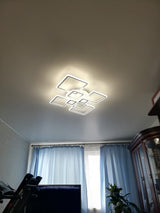 
8-Head Ceiling Light - With Remote Control - Smart Lamp - App Dimmable - Living Room Lamp - Modern Lamp - Flush Mount Ceiling Light