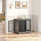
Dog Crate - Furniture - Dog Cage - Dog Kennel - Dog Pen - Coffee Table - 2 Doors - Sliding Door - 49×69×64.5 cm - Grey