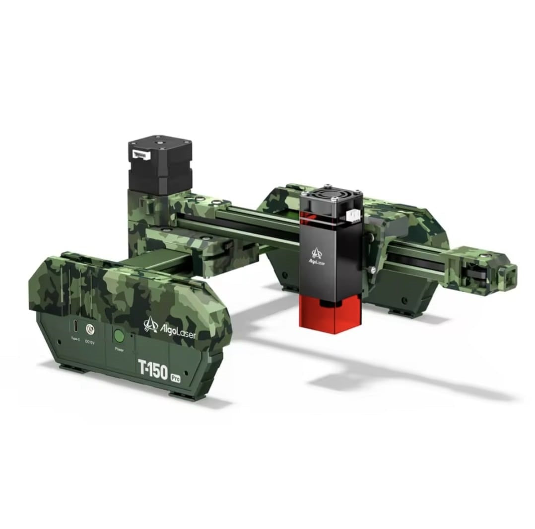 Laser Graveermachine T150 Pro 6W - Laser Cutter - Laserprinter All In One - Graveren - Display - Groen - Laser Snijmachine - Bedienbaar Met APP