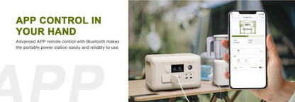 Allpowers R600W - Draagbare Generator – 299Wh Capaciteit- LiFePO4 Powerstation – Output 600W - Piek 1200W - 8 Outputs AC/DC & USB - Compacte Stroomvoorziening met Stopcontacten - Camping - Noodstroom - Draadloos Laden - met APP