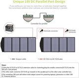 
AllPowers - AP-SP-029-BLA - Solar panel - Foldable solar panel - Solar panel complete kit - Polycrystalline silicon - 140W - Black