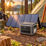 
ALLPOWERS - Portable Power Station & Solar Panel - 2016Wh LFP Battery - 2500W (Peak 4000W) - UPS - Fast Charging - Expandable - Incl. 400W Foldable Solar Panel - For Emergency Power, Camping & Home Use