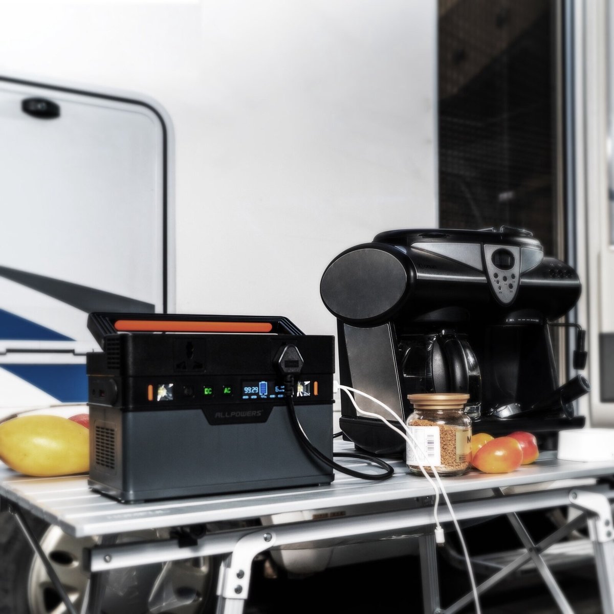 Allpowers® - Zonnepaneel Set - 606Wh - Opvouwbare 120W Zonnepaneel - Solar Power Station - Zonne-Energie Generator - Zonnepaneel Camper Generator - 164000mAh - 220–240 V Zuivere Sinus Ac Outlet Met 18V Zonnepaneel