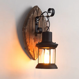 
Vintage Wooden Wall Lamp - Industrial Wall Lighting - For Bar And Restaurant