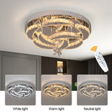 
Flower Ceiling Light - Dimmable With Remote Control - Ceiling Lamp - Chrome - Modern LED Lamp - Chandelier - Kitchen Lamp - Living Room Lamp - Ceiling Fixture