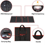 
Complete 160W Foldable Solar Panel Kit - Monocrystalline Solar Panel - 12V - Daylight Panel - With Charge Controller - With 4 Meter Cable