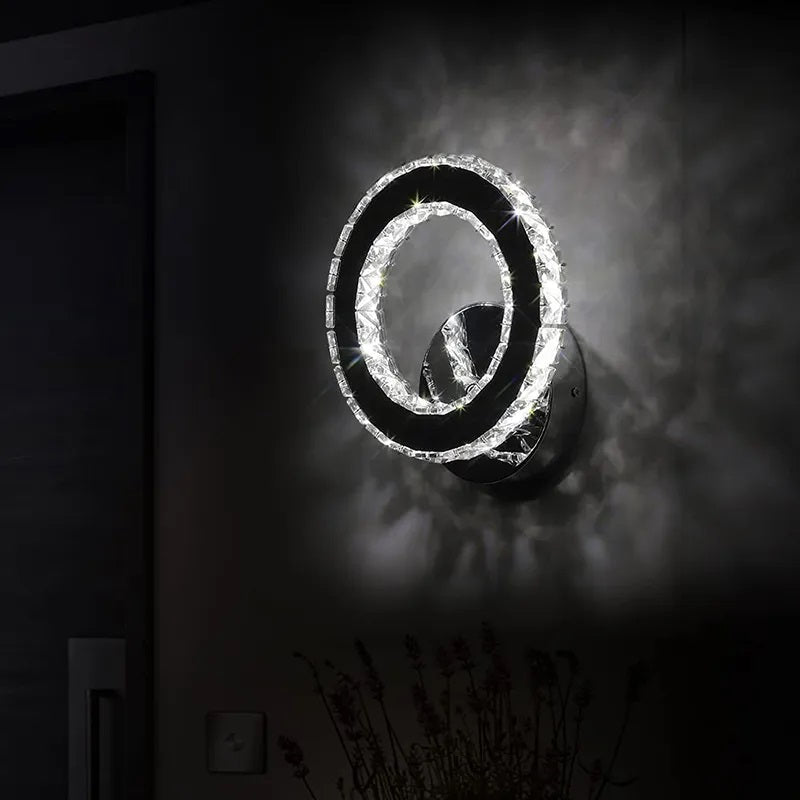 Crystal LED Wandlamp - Moderne Muur Verlichting - 22 cm - Kristallen Muur Lamp - Muur Decoratie
