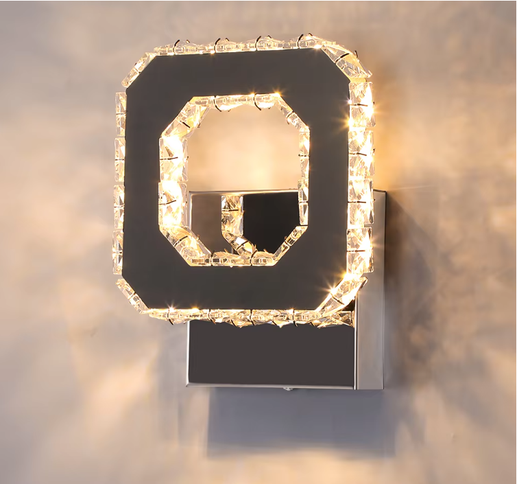 Crystal LED Wall Lamp - Modern Wall Lighting - 3 Colors - Crystal Wall Light - Wall Decoration