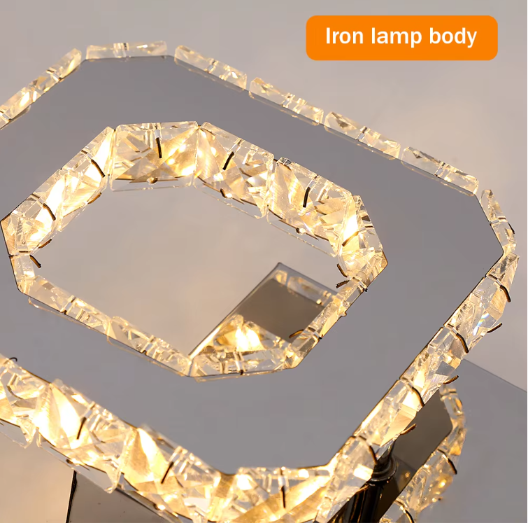 Crystal LED Wall Lamp - Modern Wall Lighting - 3 Colors - Crystal Wall Light - Wall Decoration