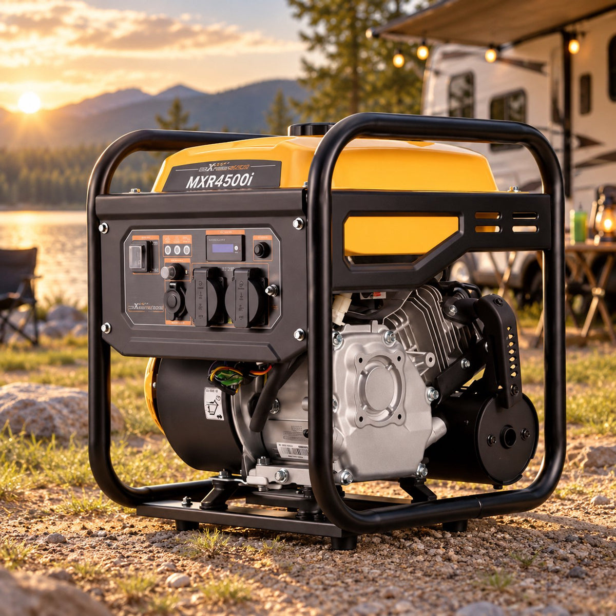 Draagbare Benzine Generator - Inverter - Betrouwbare Generator voor Outdoor - Kamperen - Stroomuitval - 3500W Piek - 3200W Continu - 4-Takt 223cc