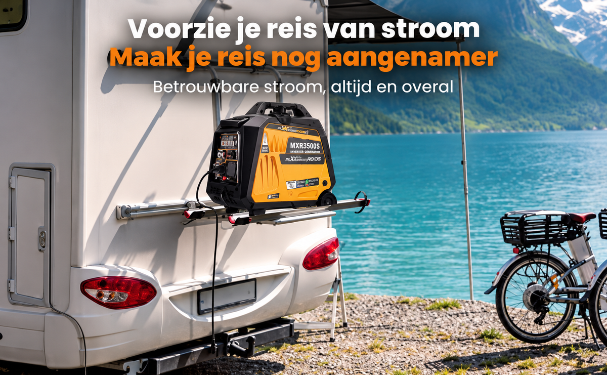 Draagbare Dual-Fuel Omvormergenerator – 3200 Benzine & LPG – 4 Takt - Camping - Stille Generator met USB en AC-uitgangen voor Kamperen - Noodgevallen - Outdoor Gebruik