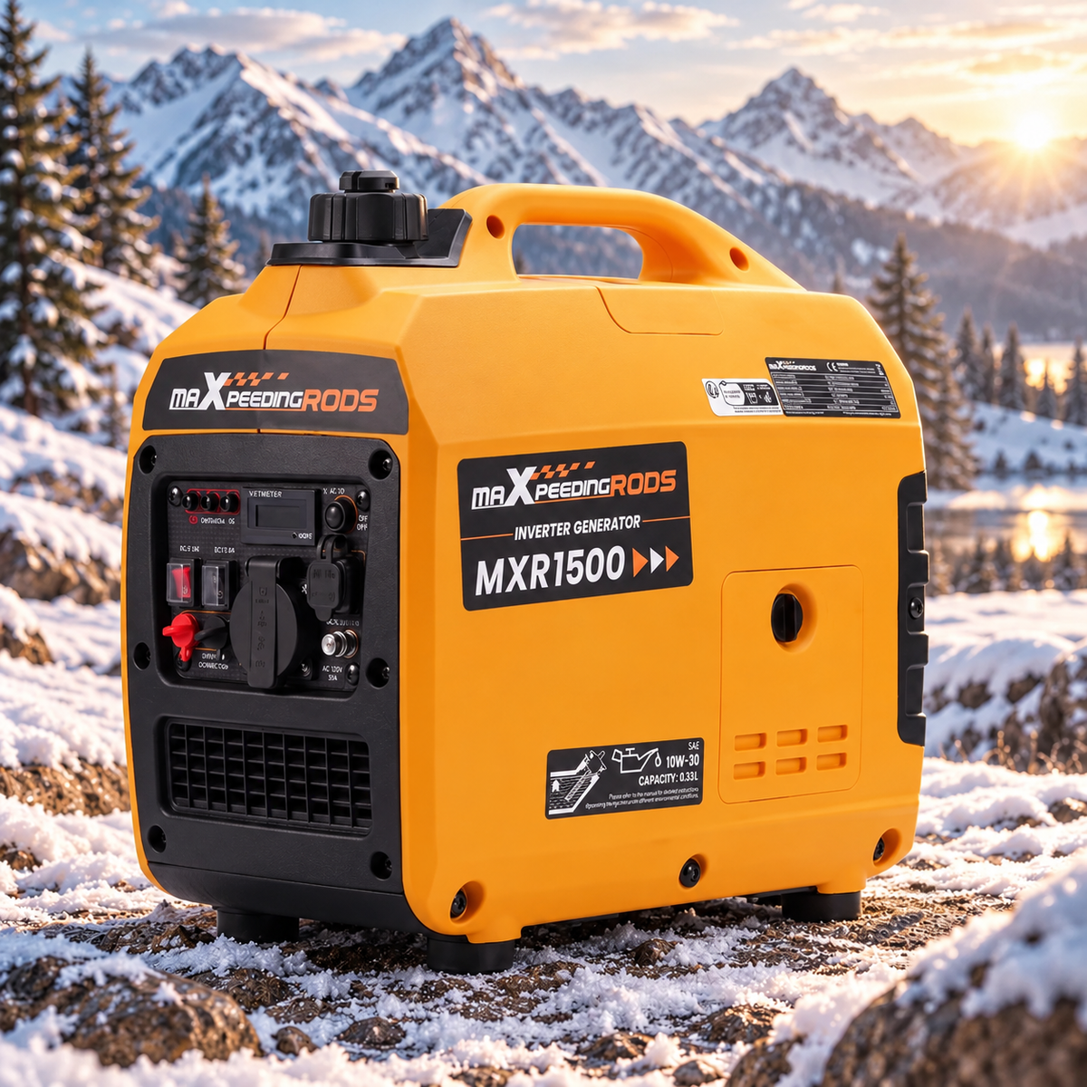 Draagbare Inverter Generator – 1000W / 1200W Piek – 1x AC, USB - Camping - Stille en Efficiënte Dynamo voor Outdoor Kamperen - Noodstroomvoorziening