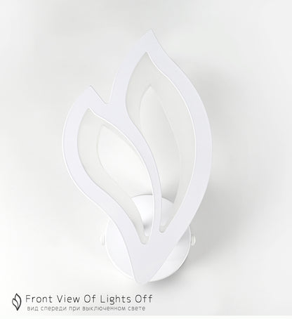 LuxiLamps - Flower Leaf Wall Lamp - Modern Wall Lamp - Warm White - Living Room Lamp - Bedroom - Wall Decoration