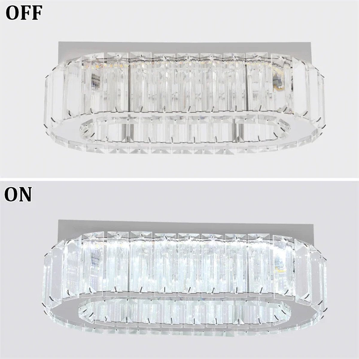 Ring Plafondlamp - K9 Kristallen Led Lamp - Woonkamerlamp - Koud Wit - Moderne lamp - LED Plafondlamp - Plafonniere