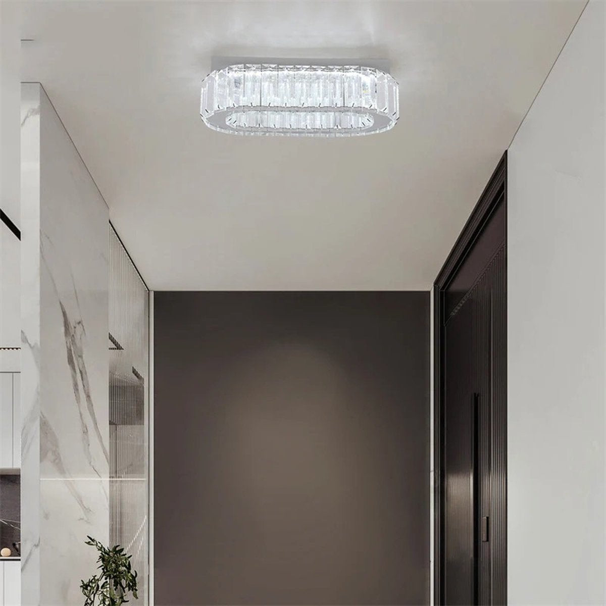 Ring Plafondlamp - K9 Kristallen Led Lamp - Woonkamerlamp - Koud Wit - Moderne lamp - LED Plafondlamp - Plafonniere