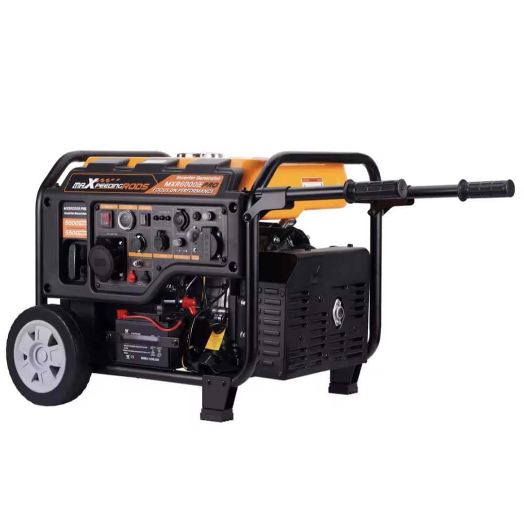 Inverter Stroomgenerator 5500 W - Parallel Benzine Generator - 4-Takt - Superstil 73dB - Power 10H voor RV - 14.5L Brandstoftank - ATS-interface - E-starter