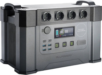Allpowers S2000 PRO-R - Draagbare Powerstation - Krachtcentrale - 1500Wh / 1,5Kwh - Lithium-Ion - Output 2400W - 4000W Piek - 11 Outputs AC/DC & USB - Noodstroomvoorziening Voor Thuis, Camping en Outdoor Avonturen - Met APP