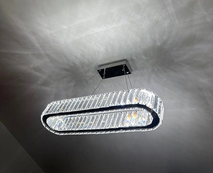 Kroonluchter - Crystal Led Hanglamp - Woonkamerlamp - 57cm - Met Afstandsbediening - Moderne lamp - Hanglamp